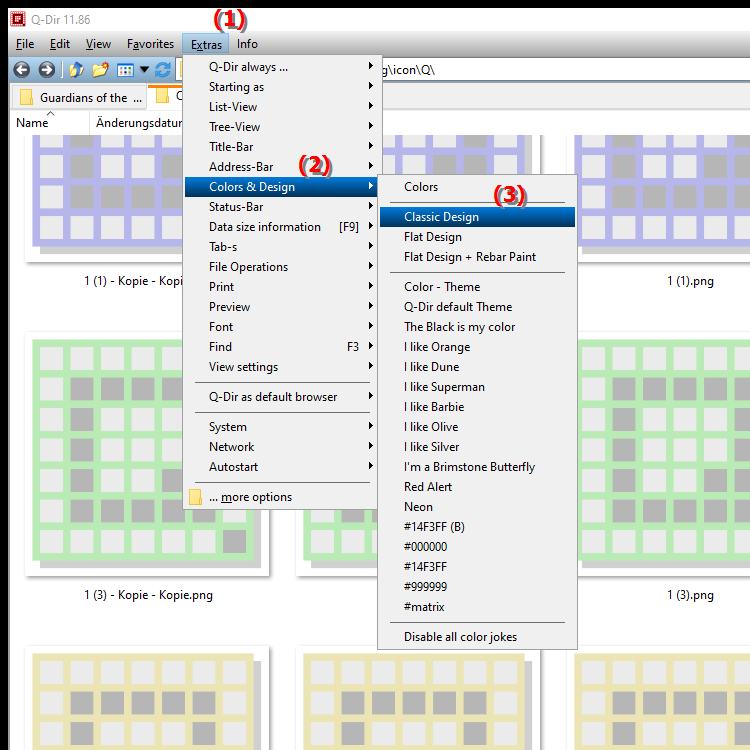 How can I use the classic theme in File Explorer